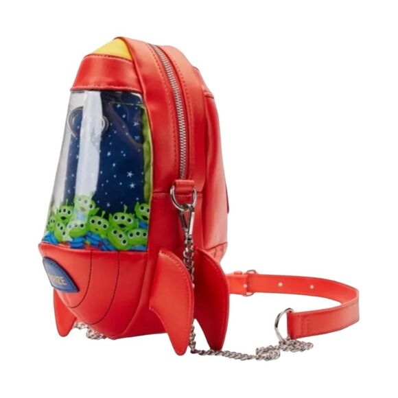 Loungefly Handbags - NWT Loungefly Toy Story Pizza Planet Claw Machine Crossbody Bag Funko Pop Alien
